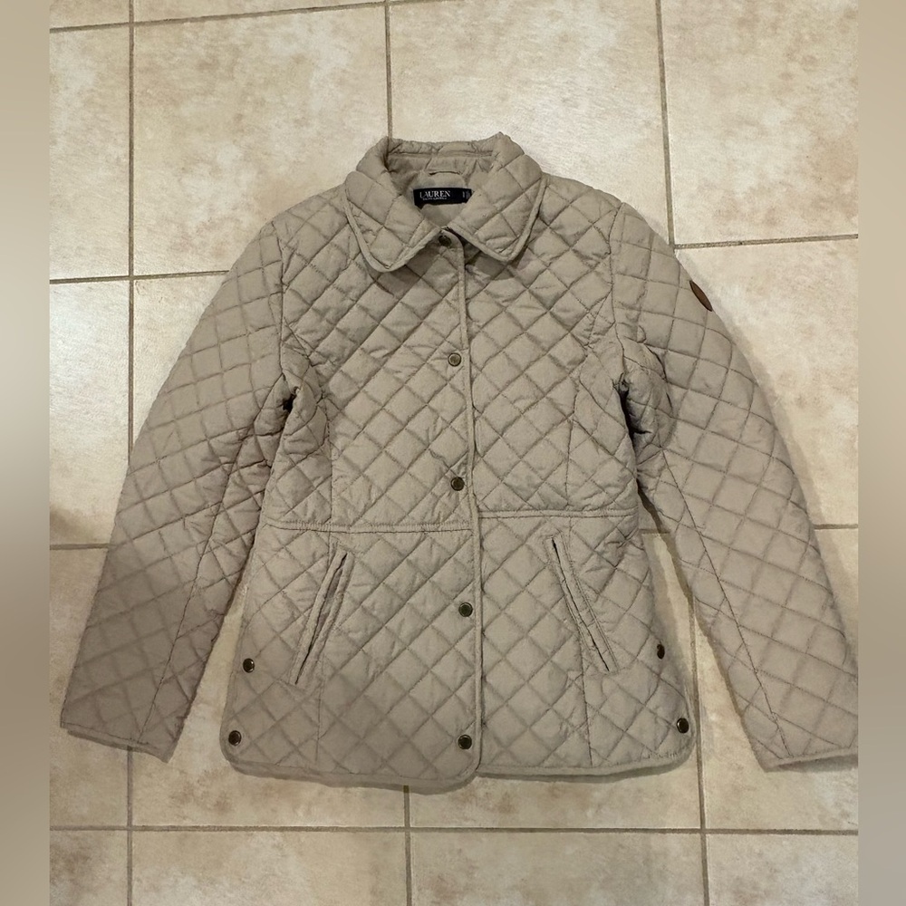 Lauren Ralph Lauren Diamond Quilted Jacket Size Small